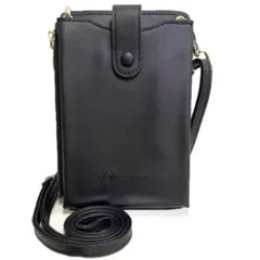 LASSE MOA スマホポーチ ブラック キャッシュレス スマホショルダー