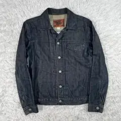 希少　OLD GAP デニムジャケット 1stモデル【M】濃紺　革パッチ