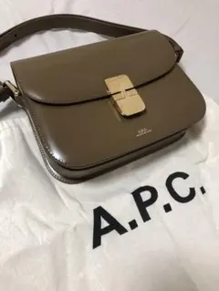 未使用 A.P.C. スモール Grace ショルダーバッグ レザー トープ