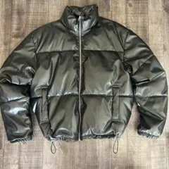 レザー ダウンジャケット