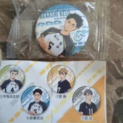 ハイキュー!! 缶バッジ　くら寿司　5,赤葦京治