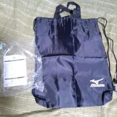 Mizuno ブラック ドローストリング　2WAY スポーツバッグ