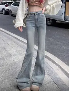 レディース　フレアジーンズ
