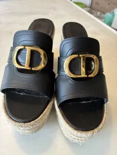 Christian Dior CDロゴ ウェッジソール サンダルのサムネイル
