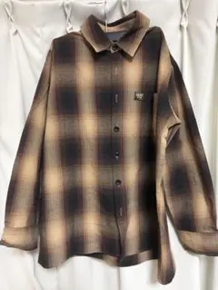FB COUNTY チェック柄 ネルシャツ ブラウン