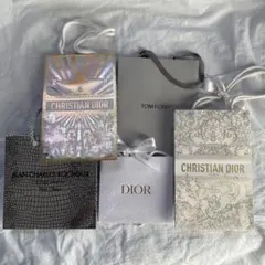 ショップ袋セット（Dior, Tom Ford, 他）