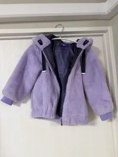 Anna Sui mini アナスイミニ ボア　ジャケット パープル　ネコ耳　Mのサムネイル