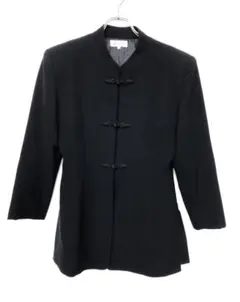 モード オリエンタルコア古着 チャイナボタン　マオカラーデザイン ジャケット