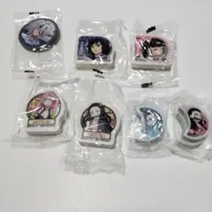 鬼滅の刃消しゴム・缶バッチ7個セット