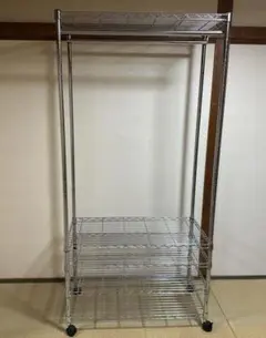 メタルスチールラック キャスター付き