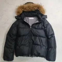 ユナイテッドアローズ　ダウンジャケット　ファー　フード取り外し可　黒　y2k