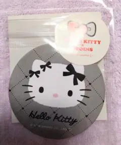 HELLO KITTY ｘ3COINS コンパクトミラー　新品　グレーのサムネイル