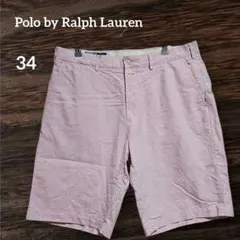 POLO ラルフローレン【34】 ピンク ハーフパンツ メンズ ゴルフ ポロ