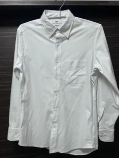 UNIQLO スーパーノンアイロンシャツ スリムフィット Lサイズ ホワイト