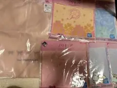 プリキュア一番くじD賞チュールトートバッグ、G賞ハンドタオルセット