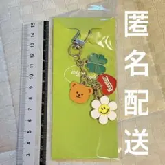 【韓国限定】wiggle wiggle メタルチャームキーリング緑 キーホルダー