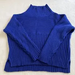 ロペピクニック　アソートリブ切り替えニットプルオーバー　ハイネック　【38】