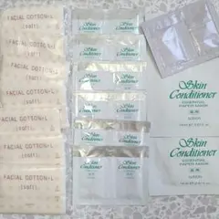 アルビオン スキンコンディショナー 12包、マスク2枚、コットンほか