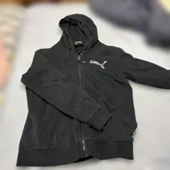 PUMA 裏起毛ジップアップパーカーブラック