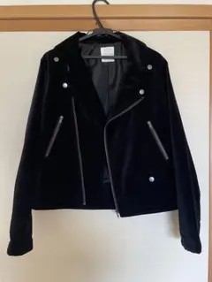 【美品】LOWRYS FARM ジャケット　ベロア　ライダースジャケット