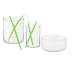 新品未使用 IKEA CYLINDER フラワーベース 花瓶のサムネイル