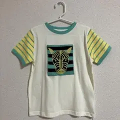 amiamie しまうまボーダー 半袖 Tシャツ オフホワイト 130 新品のサムネイル
