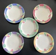 【ジバンシーGIVENCHY】5枚組 ケーキ皿 平皿 プレート ヤマカ製