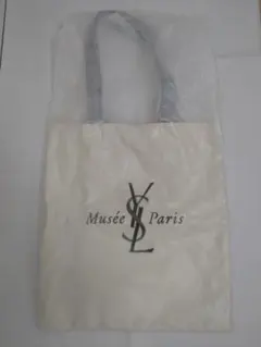 サンローランエコバッグトートバッグイブサンローラン展YSL新品未使用ホワイト サンローランエコバッグトートバッグイブサンローラン展YSL新品未使用