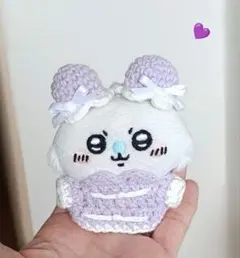 ちいかわ お座りぬいぐるみ 中華 チャイナ風 モモンガ用 薄紫
