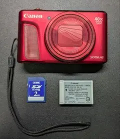 Canon SX710 HS レッド 本体と充電器 - メルカリ