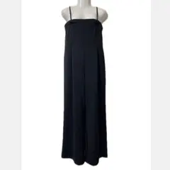 GU カットソーベアキャミソールサロペットパンツ　ブラック　XL