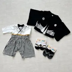 【袴ロンパース】男の子／70サイズ