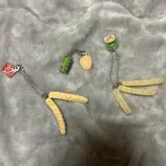 スナック菓子　ミニチュアキーホルダー　プリングルス　かっぱえびせん　ジャガビー