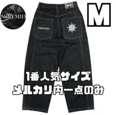 ネイビー　NOREMID RIGIT SUPER BAGGY DENIM M