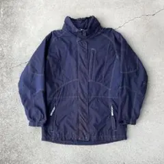 希少◎Columbiaヴィンテージ90sテックナイロンステッチブルゾンLネイビー