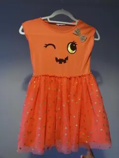 H&M オレンジ 半袖ワンピース 134/140