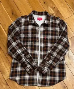 Supreme 15aw Flannel ネルシャツ　ボア　М