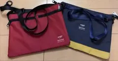 anello アネロ サコッシュ ショルダーバッグ 2個セット レッド ネイビー