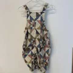 しまむら　ソフトチーズ　softcheese　パッチワークサロペット