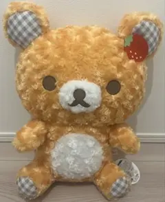 パリのいちごローズチェック　ぬいぐるみXLプレミアム　リラックマ　マスコット