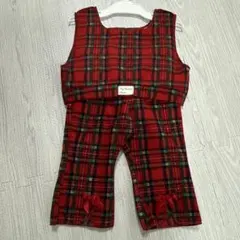 【試着のみ】 Aosta 赤チェック クリスマス セットアップ