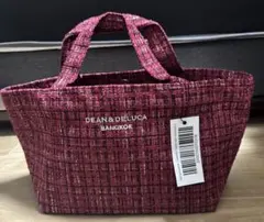 週末限定価格【希少】DEAN＆DELUCA バンコクツィードトートバッグRED