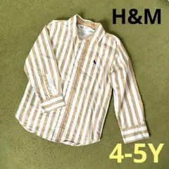 H&M ストライプシャツ　4-5Y