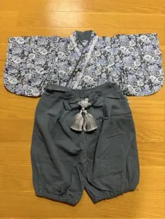 70cm regalo ロイヤルネイビー ベビー袴 百日 お祝い 初誕生