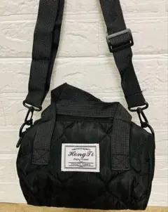 【新品】HongTi キルティング　ショルダーバッグ ブラック　ハンドバック