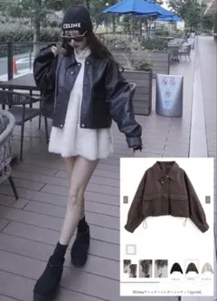 グレイル 襟2Wayヴィンテージレザージャケット