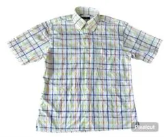 NAUTICA 半袖シャツ チェック Lのサムネイル