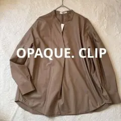 新品タグ付き　OPAQUE. CLIP ブラウス　Vネック 長袖　スキッパー
