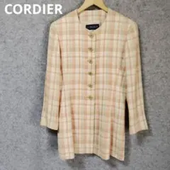 CORDIER ノーカラーチェックジャケットのサムネイル