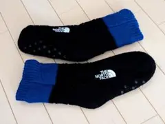 THE NORTH FACE フリースロングソックス 黒/青 サイズ19-21